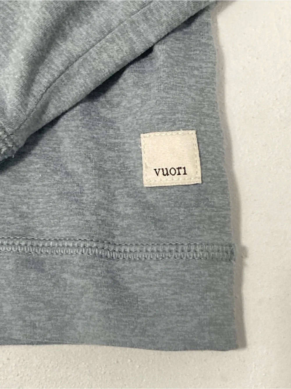 Vuori Women’s Halo Essential Half Zip Mock Neck M Dreamknick  Heather GrayVW284 - Picture 5 of 16